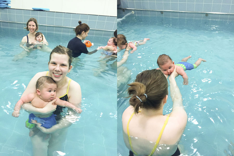 Swimming with Mama