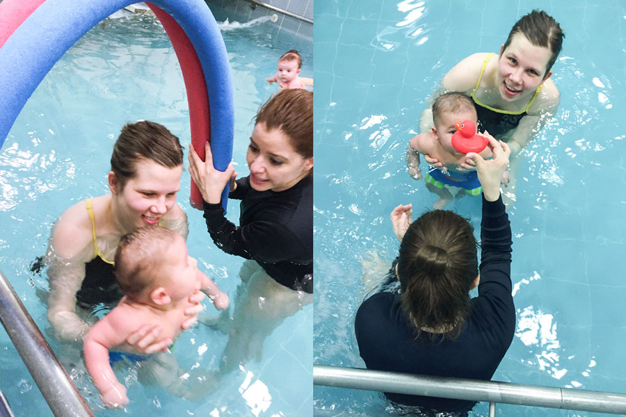 Swimming with Mama