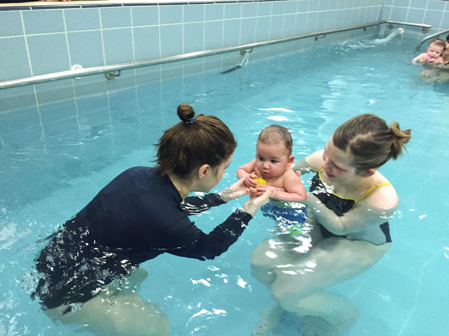 Swimming with Mama